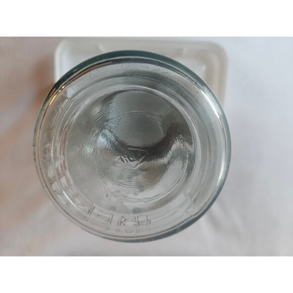 Vintage CROWN PT IMPERIAL Aqua Blue pint fruit jar - Picture 8 of 9